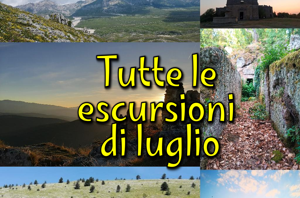 Tutte le escursioni di luglio 🌻